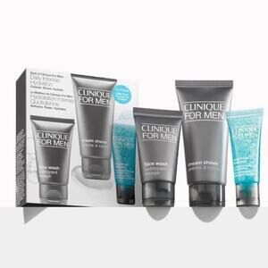 Clinique For Men Skincare Set - Gray and Blue